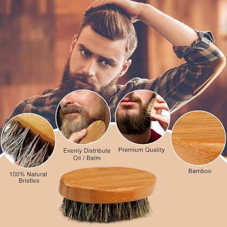 Cepillo para Barba de Cerdas Naturales